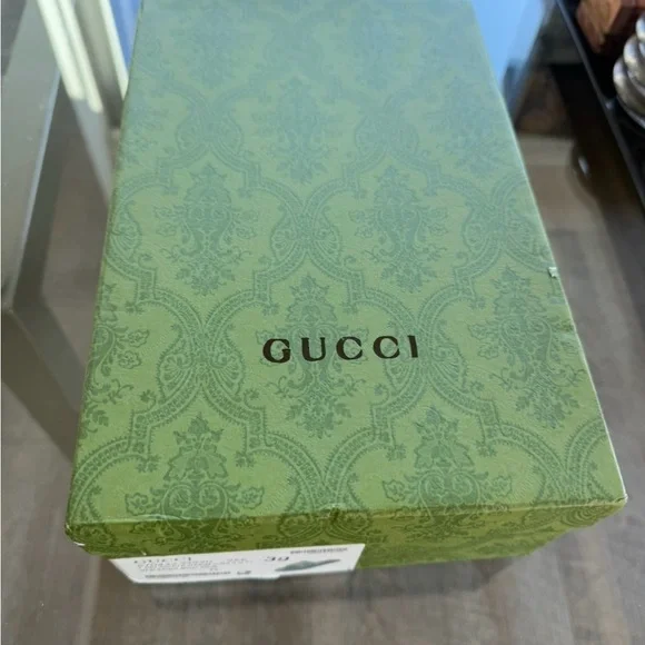 Double G Monogram Slides Emerald Green EU 39 / US 8 NIB Gucci Vibes Resort Glam - Picture 4 of 4